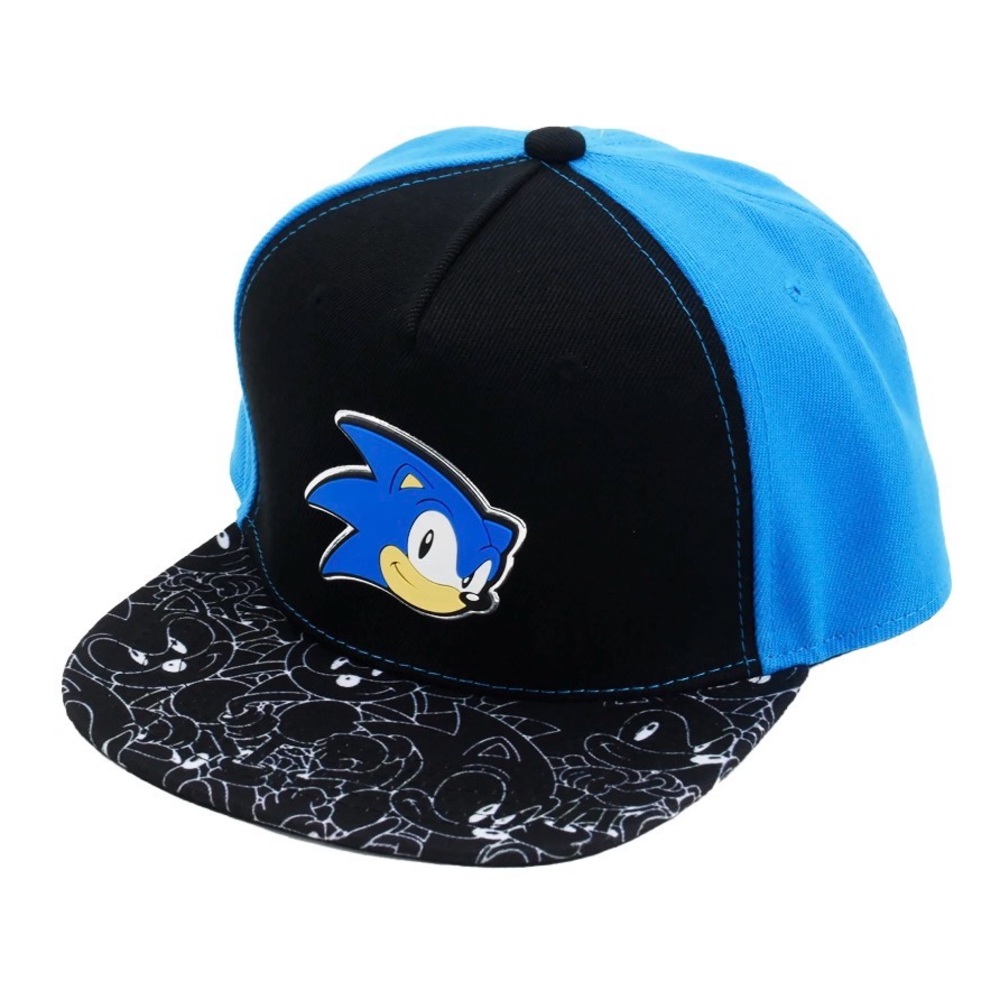 Sonic the Hedgehog Blue and Black Snapback Hat